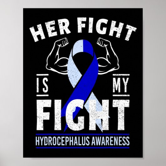Poster Son combat est Mon combat Hydrocéphalie Sensibilis (Devant)