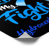 Poster Son Combat Est Mon Combat Hydrocéphalie Sensibilis (Coin)