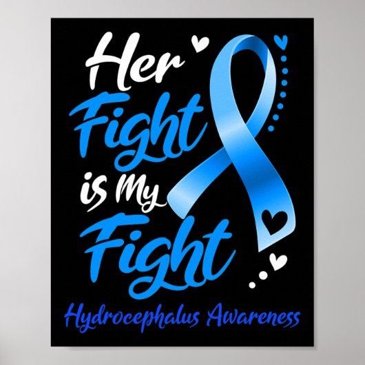 Poster Son Combat Est Mon Combat Hydrocéphalie Sensibilis (Devant)