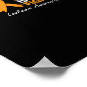 Poster Son Combat Est Mon Combat Leucémie Orange Ribbon L (Coin)