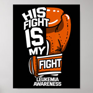 Poster Son Combat Est Mon Combat Leucémie Sensibilisation