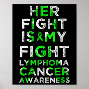 Poster Son combat est mon combat Lymphome Acteur du cance