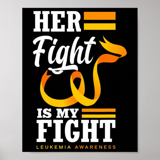 Poster Son Combat Est Mon Combat Maman Femme Fille Leukem (Devant)
