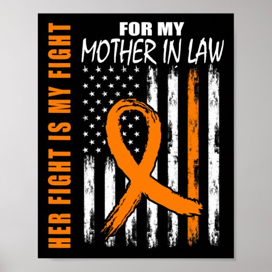 Poster Son Combat Est Mon Combat Mère En Leucémie De Droi (Devant)