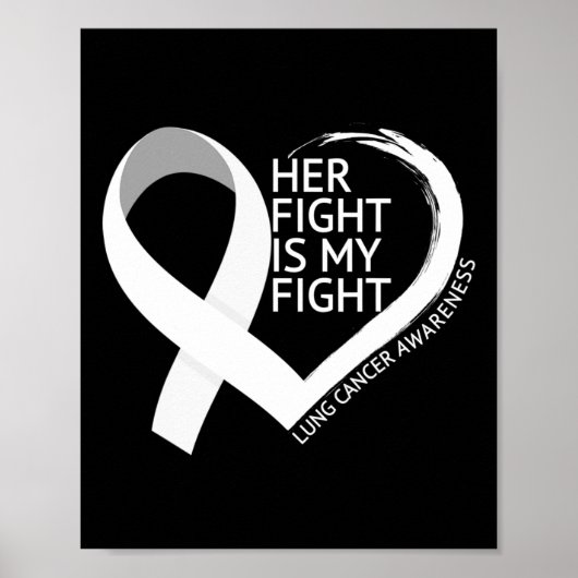 Poster Son combat est mon combat Mois de sensibilisation  (Devant)