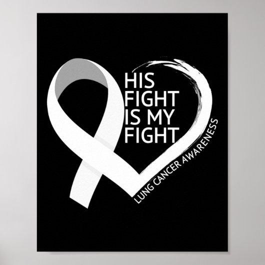Poster Son combat est mon combat Mois de sensibilisation (Devant)