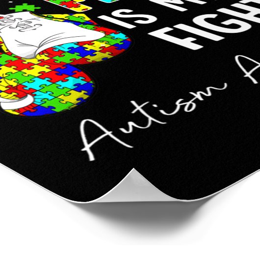 Poster Son Combat Est Mon Combat Mon Fils Sensibilisation (Coin)