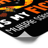 Poster Son combat est mon combat MS Multiple Sclerosis Aw (Coin)