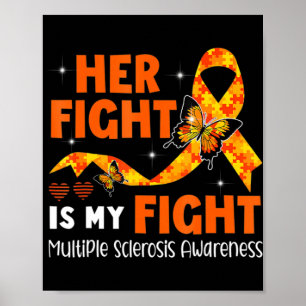 Poster Son combat est mon combat MS Multiple Sclerosis Aw