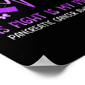 Poster Son Combat Est Mon Combat National Cancer Pancréat (Coin)