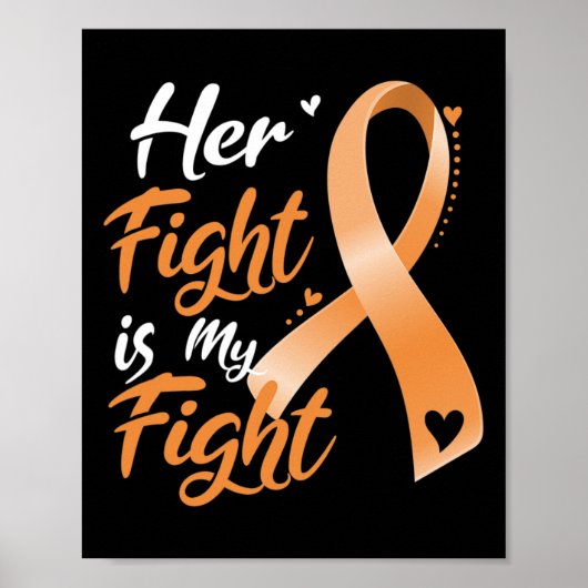 Poster Son combat est mon combat Sensibilisation à la leu (Devant)