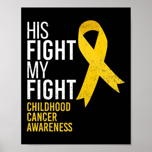 Poster Son combat est mon combat Sensibilisation au cance (Devant)