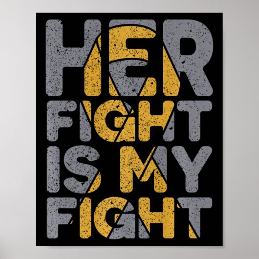 Poster Son combat est mon combat Sensibilisation au cance (Devant)
