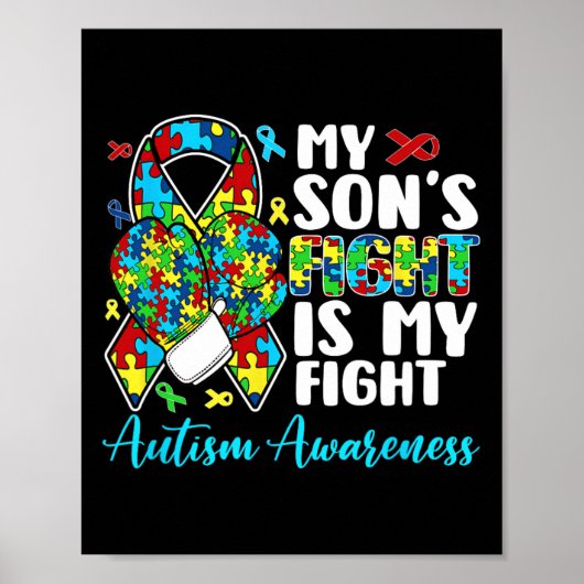 Poster Son combat est mon combat Sensibilisation et souti (Devant)