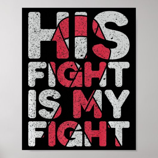 Poster Son combat est mon combat Soutien aux anévrismes c (Devant)