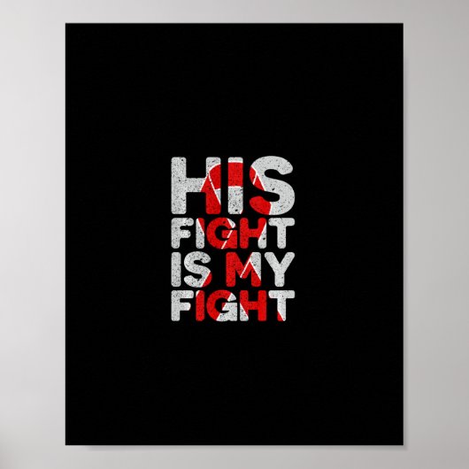 Poster Son combat est mon combat Supp défaut cardiaque co (Devant)