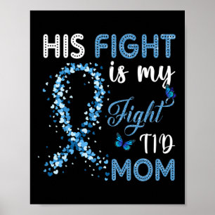 Poster Son combat est mon combat T1d Maman Diabète Sensib