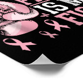 Poster Son Combat Est Mon Combattant Bow Pink Breast Canc (Coin)