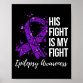 Poster Son combat est My Fight Epilepsy Awareness 1 (Devant)
