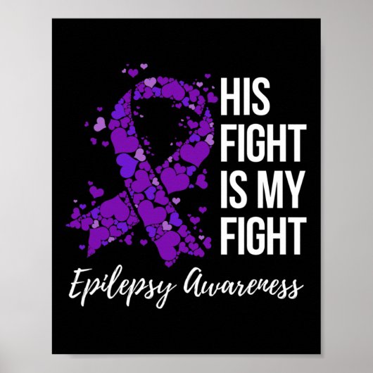 Poster Son combat est My Fight Epilepsy Awareness 1 (Devant)