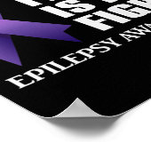 Poster Son combat est My Fight Epilepsy Awareness Support (Coin)