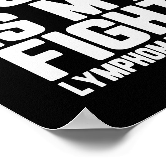 Poster Son combat est My Fight Lymphoma Awareness Support (Coin)