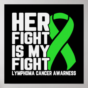 Poster Son combat est My Fight Lymphoma Awareness Support