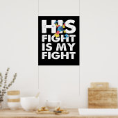 Poster Son combat est My Fight Sensibilisation sur l'auti (Cuisine)