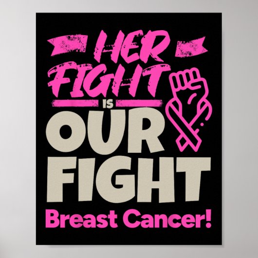 Poster Son combat est notre combat - Sensibilisation au c (Devant)
