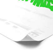 Poster Son combat Ma lutte contre le carbone vert santé m (Coin)