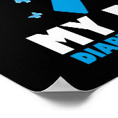 Poster Son combat Mon combat contre le ruban T1D Sensibil (Coin)