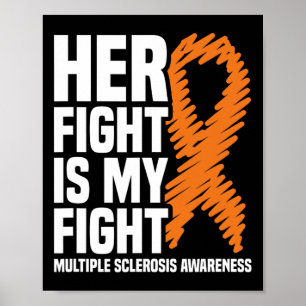 Poster Son combat Mon combat Mme Sclérose en plaques Sens