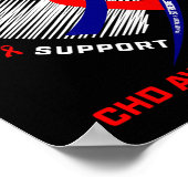 Poster Son combat Niece Chd Sensibilisation aux maladies  (Coin)