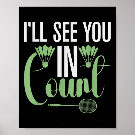 Poster Son Dans Mon Volant de badminton Adn Racket Badmin (Devant)