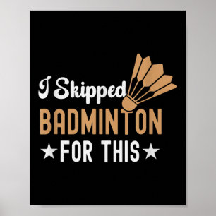 Poster Son Dans Mon Volant de badminton Adn Racket Badmin