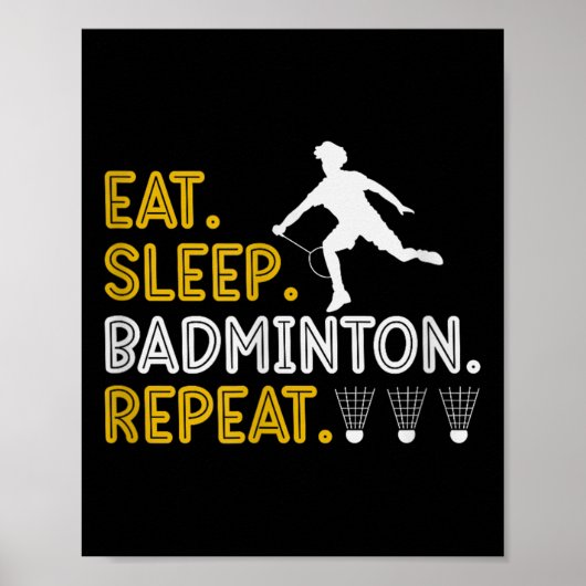 Poster Son Dans Mon Volant de badminton Adn Racket Badmin (Devant)