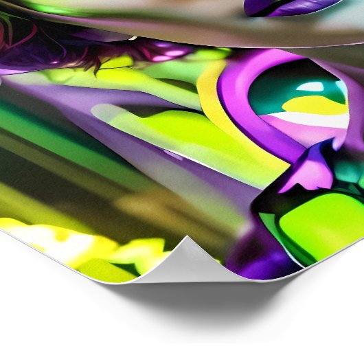 Poster Son Glamor Devient Elle (Coin)