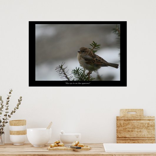 Poster "Son oeil est sur l'affiche du Bruant ! (Cuisine)