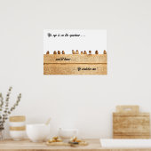 Poster Son Oeil est sur le Bruant. . . (Cuisine)