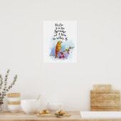 Poster Son Oeil Est Sur Le Mur D'Art Du Bruant (Cuisine)