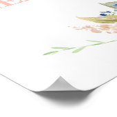 Poster Son ou elle Genre révèle le signe de bienvenue (Coin)