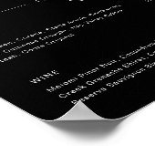 Poster Son Ours & Ses Aquarelle Signature Cocktail Menu (Coin)