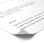 Poster Son Ours & Ses Aquarelle Signature Cocktail Menu (Coin)