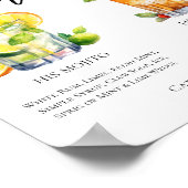 Poster Son Rhum Signature Cocktails Menu Mariage (Coin)