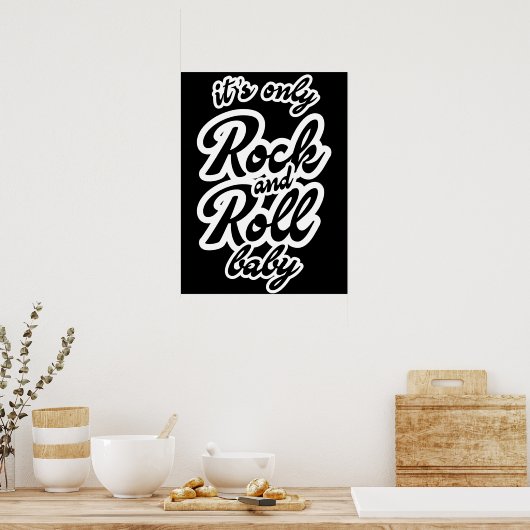 Poster Son seul Rock et roll Baby (Cuisine)