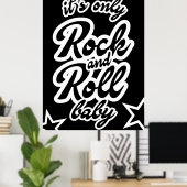 Poster Son seul Rock et roll Baby (Bureau à domicile)