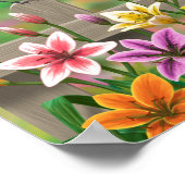 Poster Songbirds Lily Garden Birdhouse (Coin)