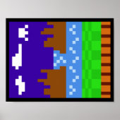 Poster Sonic 1 (Pixelated) (Devant)