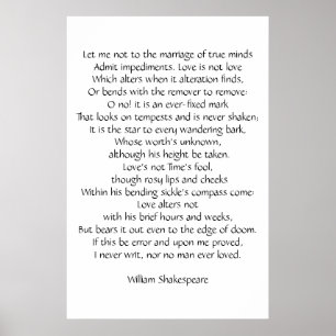 Poster Sonnet 116