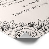 Poster Sonnet 116 par William Shakespeare poster/mur art (Coin)